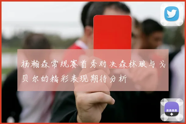 杨瀚森常规赛首秀对决森林狼与戈贝尔的精彩表现期待分析